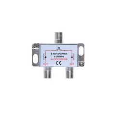 2-Way TV Coaxial Cable Splitter 5-2300 MHz for RG6 RG59 Antenna HDTV Satellite