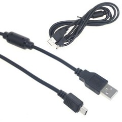 6ft/1.8m USB 2.0 USB Male Type A to Mini B 5pin Cable Cord Lead w/ Magnetic Ring
