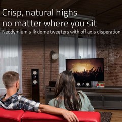 Fluance High Performance 3-Way Floorstanding Loudspeakers with 8″ Subwoofers