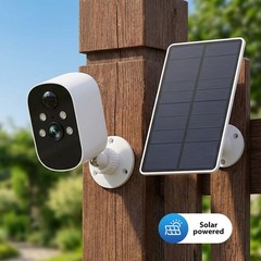 XVIM Solar Camera WiFi Outdoor Battery Solar Security Camera Wireless 2K CCTV