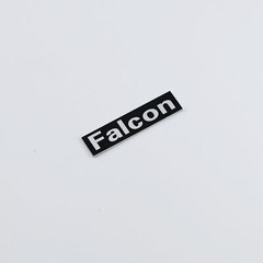 FALCON LS3/5A Speaker Grill Logo Badge Aluminum 40mm(1.57″)X10mm(0.39″)