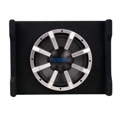 Jensen JW10A 10″ 100 Watts RMS Subwoofer with Vented Enclosure and Built-In Amp