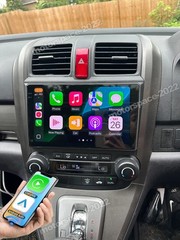 Apple Carplay Android 15 Car Stereo Radio GPS Navi + Cam For Honda CRV 2007-2011