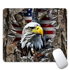 American Flag Eagle rip 9.5 x 7.9 inches, Oak camo