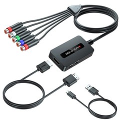 1080P Component to HDMI Adapter for PS2, Wii, Xbox – YPbPr Converter Cable