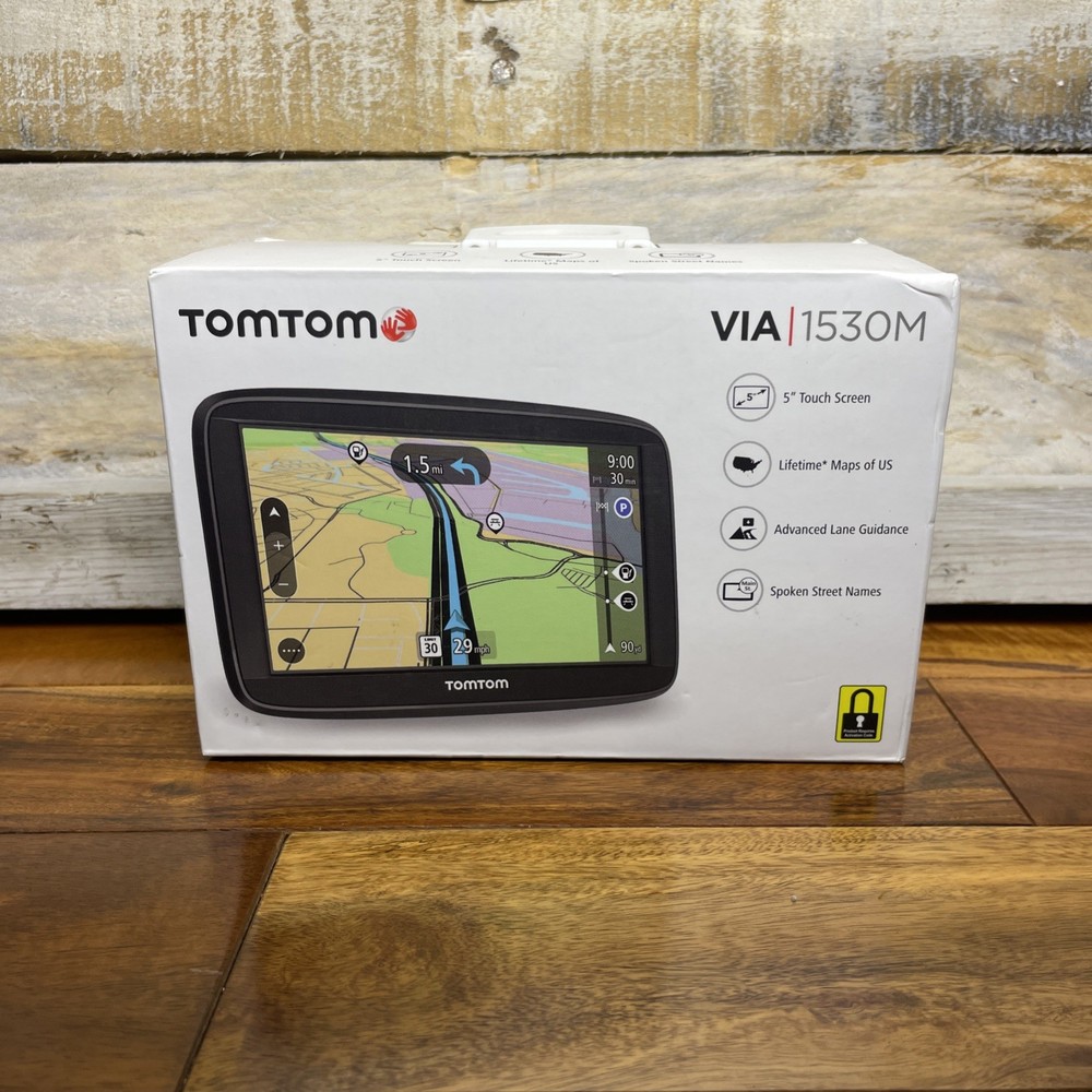 TomTom VIA 1530M 5″ Touchscreen Portable GPS Navigation System NIB