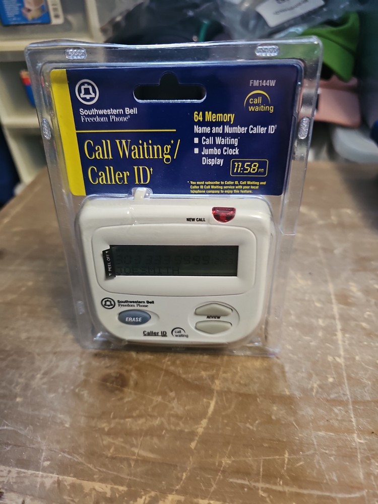 Southwestern Bell FM144W Caller ID Call Waiting Jumbo Clock White Brand NEW