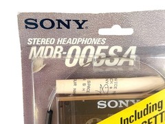 Vintage Sony MDR-005SA Walkman Stereo Headphones NOS Sealed w/ Cassette