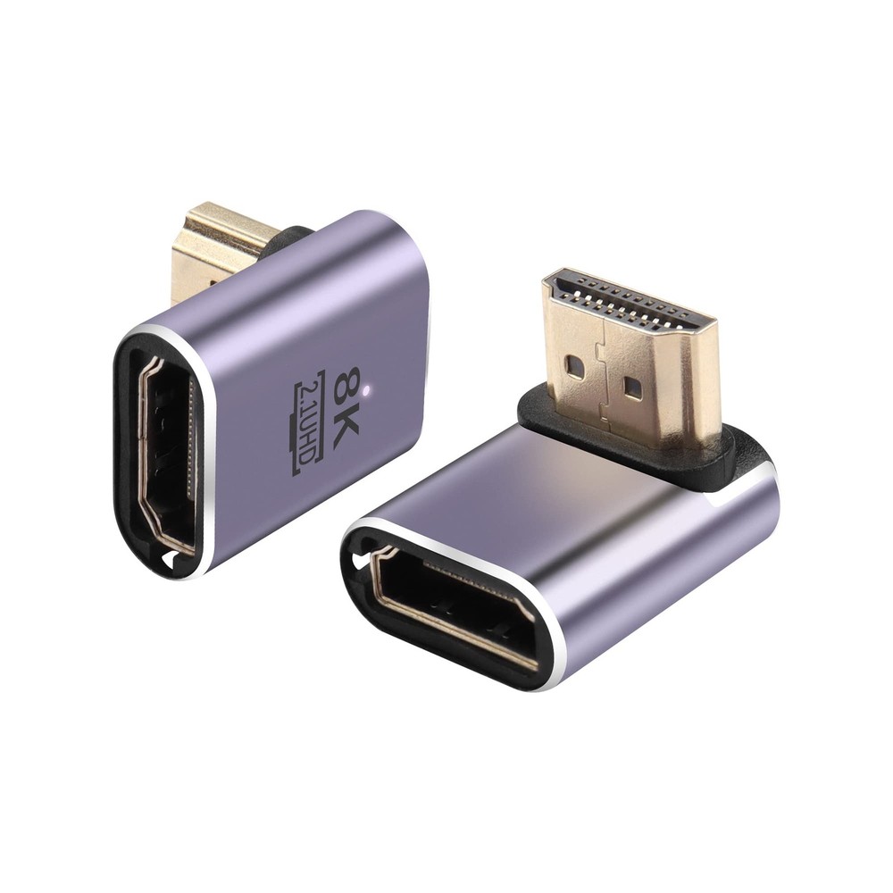PNGKNYOCN 90 Degree HDMI Adapter 8K，2 Pack Right Angle 48Gbps HDMI 2.1 Male t…