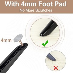 Durable ABS Replacement TV Stand Legs for Toshiba TVs (32”-50”) – Easy Install