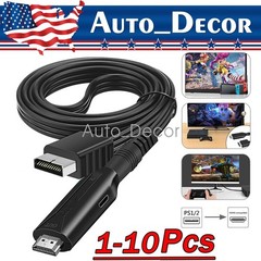 For Sony PS1 PS2 to HDMI Adapter Cable Game Console Audio Video Converter Lot
