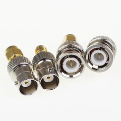 8Pcs BNC to SMA Type Male Female RF Connector Adapter Test Converter Kit US