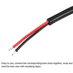 4Pack 3.5mm Male Plug Bare Wire TS 2 Pole Mono 1/8″ Plug Jack Audio Cable 0.25m