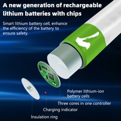 4Pcs 1.5V 2600mWh AA / AAA Battery Type-C USB Rechargeable Lithium ion Batteries