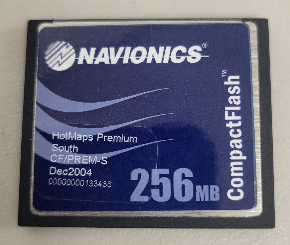 Navionics HotMaps Premium South CF/PREM-S Dec2004 256MB Map Card