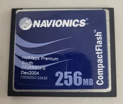 Navionics HotMaps Premium South CF/PREM-S Dec2004 256MB Map Card