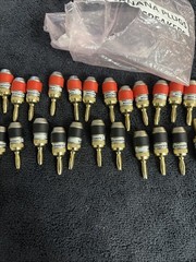 Mediabridge Banana Plugs Corrosion Resistant 24k Gold Plated Connectors 28 Piece