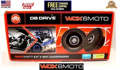 DB DRIVE WDX6MOTO 350 WATT 6.5″ WEATHER RESISTANT 2-WAY LOUDSPEAKERS (1 Pair)