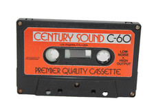Single Century Sound C-60 cassette tape Los Angeles California U.S.A. blk/orang