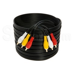 RCA Cable 2 RCA 3 RCA 5 RCA Male Wire VIDEO COMPOSITE COMPONENT Cord – LOT