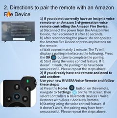 Voice Remote Control For Insignia Smart TV, Toshiba Smart TV, Pioneer Smart TVs
