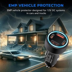 EMP Vehicle Protection, Protector Comes with Interfaces, 2 USB and 2 PD