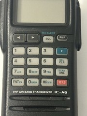 ICOM VHF Air Band Transceiver IC-A6 With Antenna NO CHARGER, FREE SHIP
