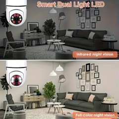 360° 1080P IP E27 Light Bulb Camera Wi-Fi Wireless Smart Home Security IR Night