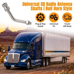 Pair of Stainless Steel Shafts For Universal CB Radio Antenna AKA Bull Horns US