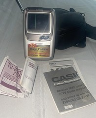 Casio TV-890B Mini Hand Held Television Battery Operated w/Pull-Out Antenna