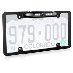 Car Backup Camera License Plate Frame Rear View Parking Kit+4.3″ Monitor Bracket