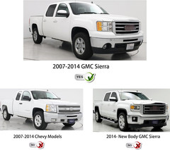 2007-2013 GMC Sierra 1500 2007-2014 2500HD 3500HD Headlight Pair–Compatible