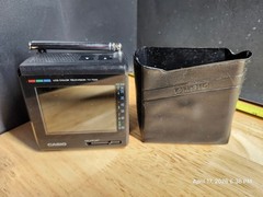 Casio TV-7500 Portable Color LCD TV w/ Case | Vintage Mini Television / Tested