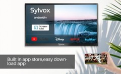 Sylvox 55In 4K UHD Outdoor Android TV IP55 Waterproof TV Partial Sun Deck pro