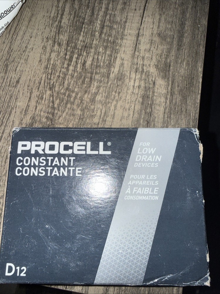 Duracell PC1300 1.5V D12 Procell Alkaline-Manganese Dioxide Battery, 12 Count