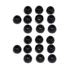 10 Pairs Small Premium Silicone Replacement Earbud Ear Tips Covers – Black