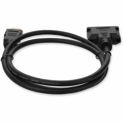 AddOn HDMI2DVIDMF3F 3ft HDMI M-F to DVI-D F Black Cable