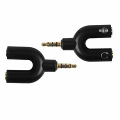 (2-Pack) 3.5mm Stereo Audio Male to 2 Female Headphone Splitter Cable Adapter