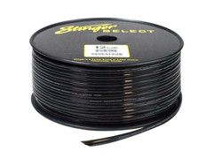 Stinger SSVLS122B 12 Gauge Ga Black 250′ Foot Spool Speaker Wire Car Home Audio