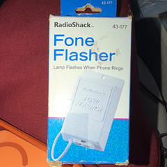 RadioShack Phone Flasher Lamp 43-177 Universal Compatible 1-Line 120V White 1996