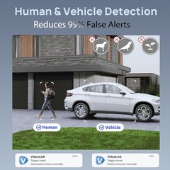 Vikylin Full Color 4K 8MP Outdoor POE IP Camera Motion Detection 2.8mm with MIC