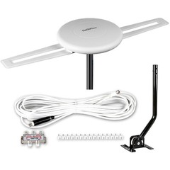 150 Mile Outdoor Indoor TV Antenna 360° Omnidirectional Amplified Reception