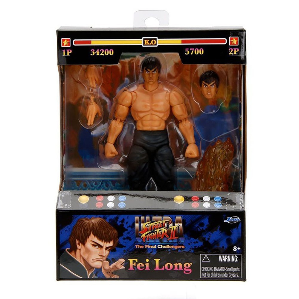 Ultra Street Fighter II FEI LONG 6-Inch Action Figure Jada Toys