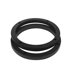 2 Pairs 6.5″ Plastic 1/2″ Speaker Spacer Rings Subwoofer Custom Mounting Adapter