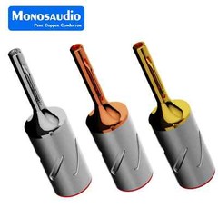 Monosaudio B801 Pure Copper Rhodium Plated Banana Plug for HiFi Loudspeaker Wire