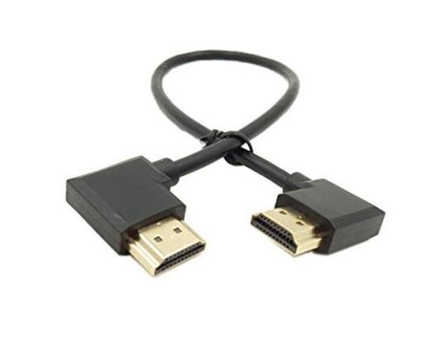 Gold Plated High Speed 90 Angle Right HDMI Male to Left HDMI Male Adapter