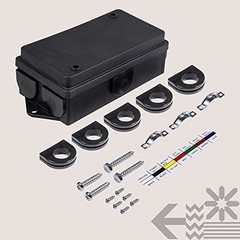 True Mods 7-Way Junction Box for Trailer Cord Wiring [Brake & Light Box Only