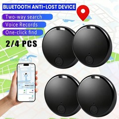 For IOS Android 4Pcs Bluetooth GPS Smart Tag Air Key Pet Finder Tracker Locator