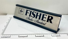 Fisher Studio Standard Desk Sign – Custom Silver Aluminum
