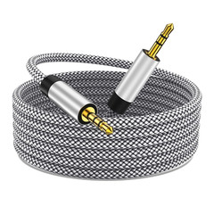 3.5Mm Nylon Braided Aux Cable 3FT, Audio Auxiliary Input Adapter Male to Male Co